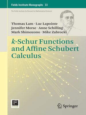 cover image of k-Schur Functions and Affine Schubert Calculus